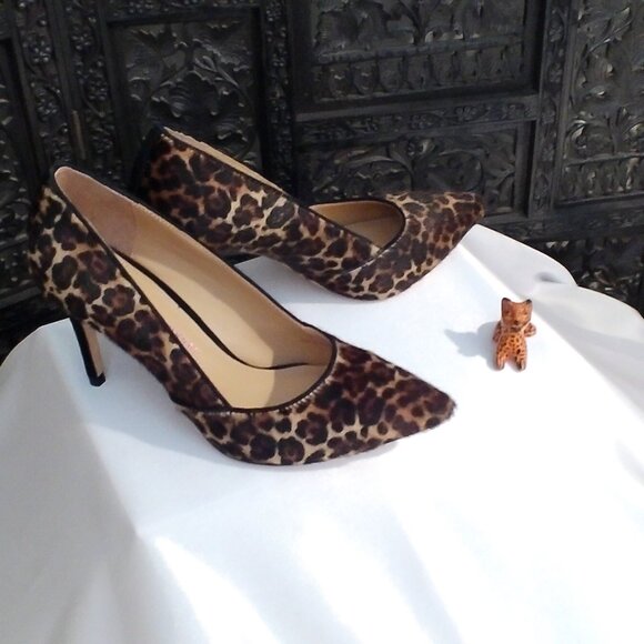 Elaine Turner, Leopard Print, Size 7 Womens Pumps - Picture 2 of 8
